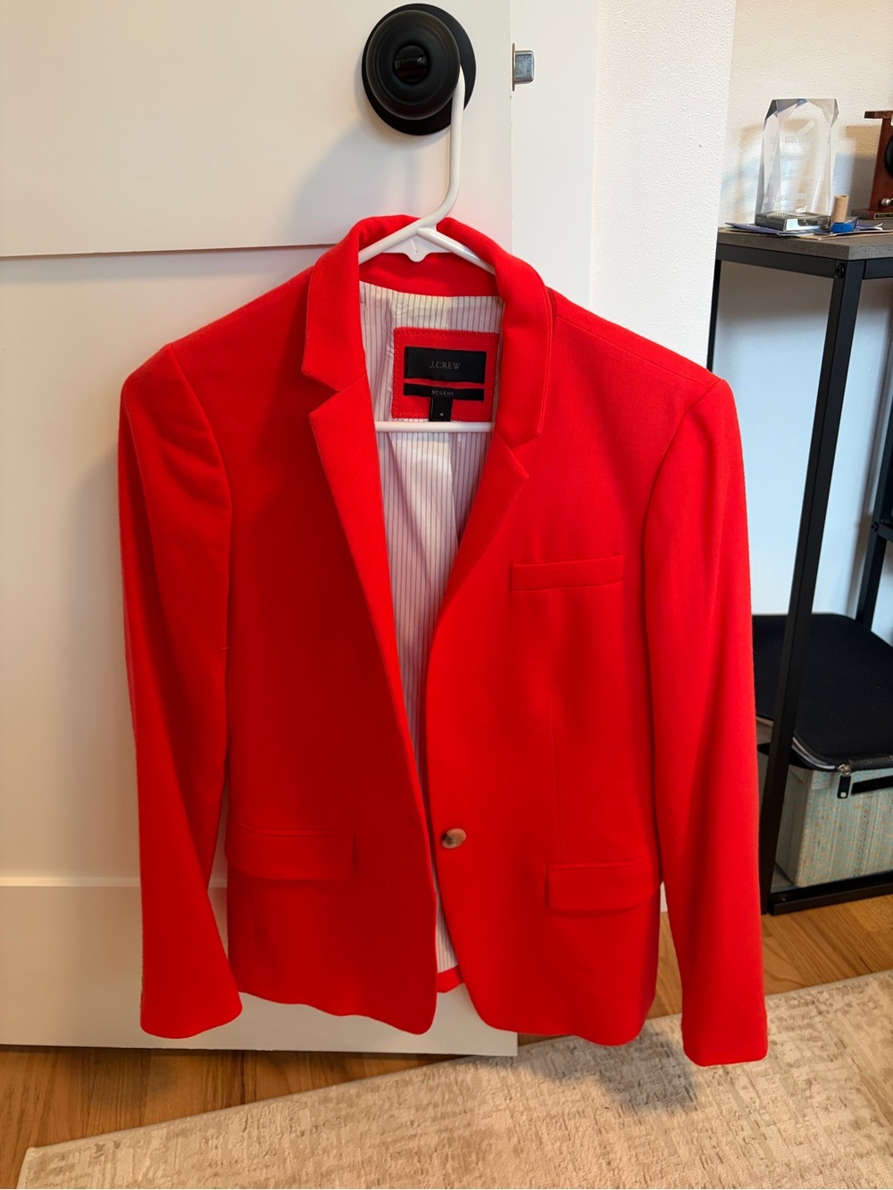 J. Crew Red Women's Single-Button Blazer